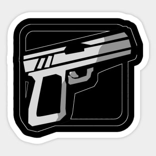 hand gun Sticker